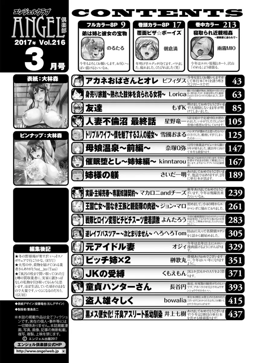 ANGEL 倶楽部 2017年3月号 422ページ