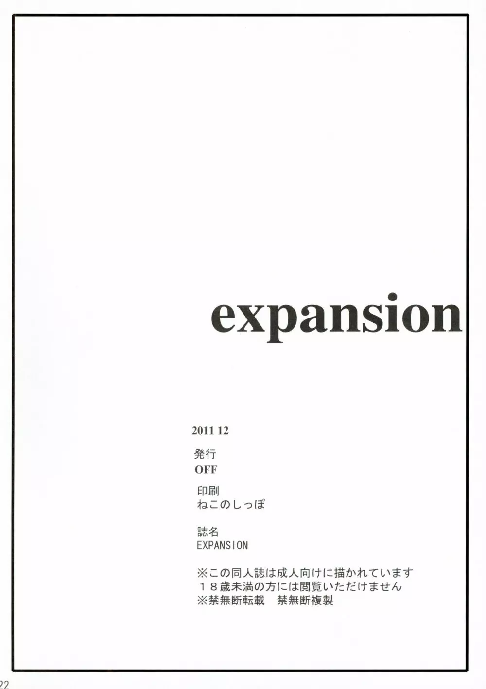 EXPANSION 22ページ