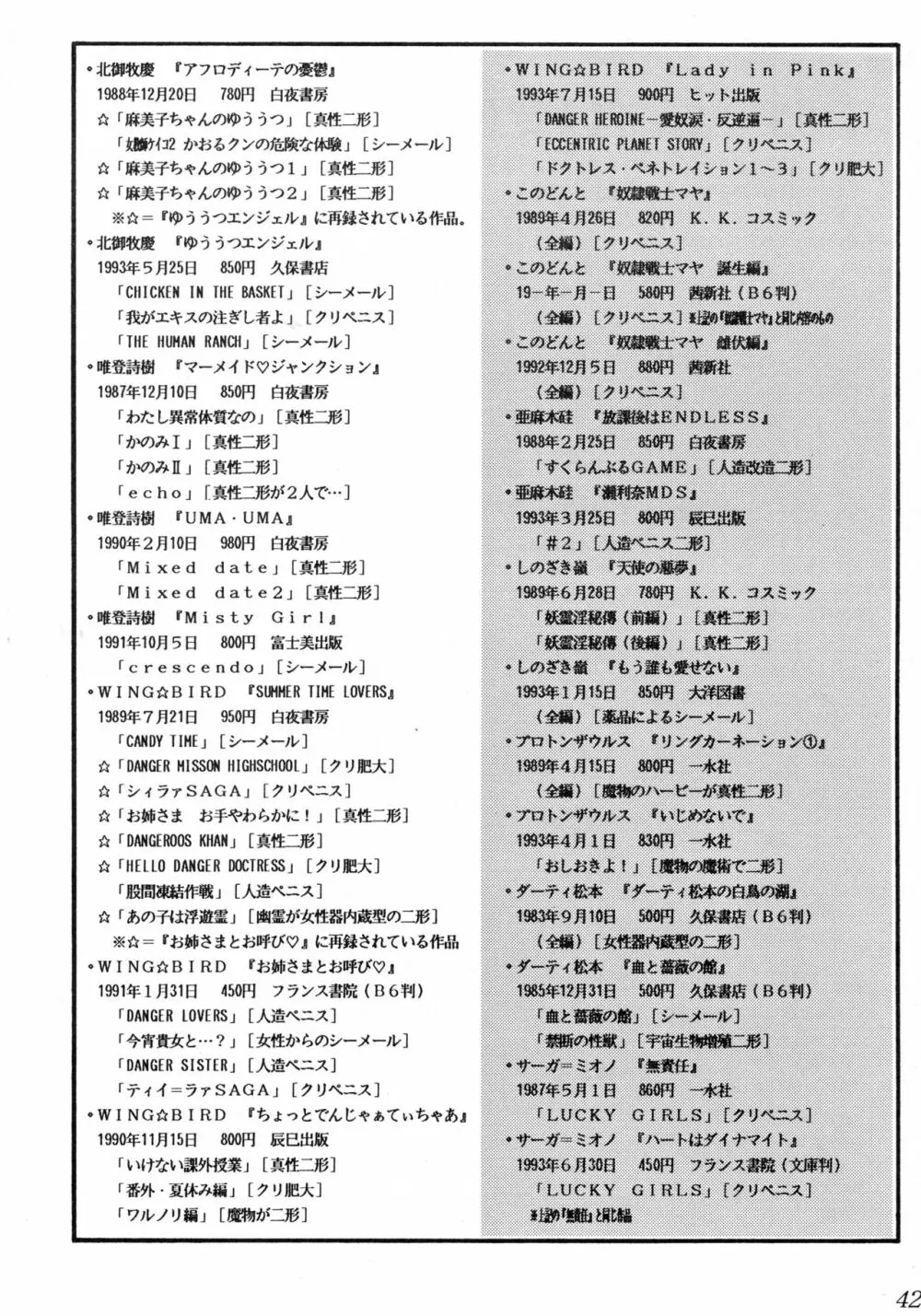 両性具有ONLY マガジン SERAPHITA Vol. 0 44ページ