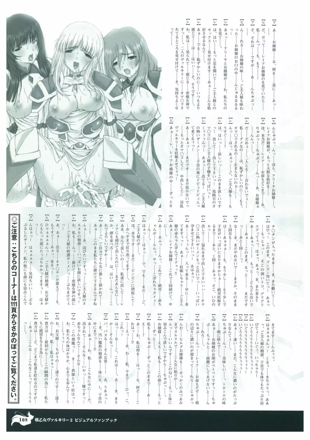 戦乙女ヴァルキリー2 ビジュアルファンブック 110ページ