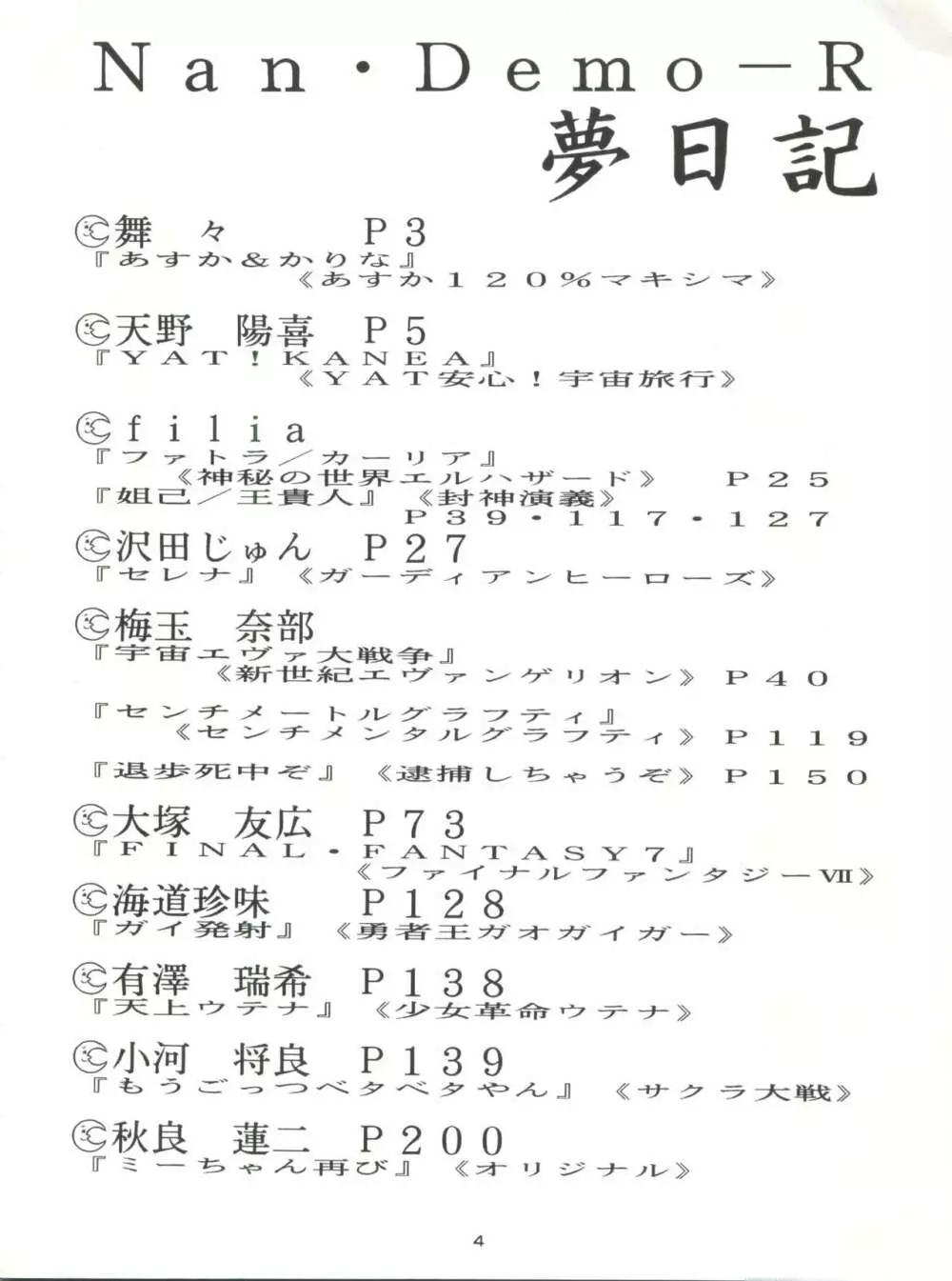 NanDemo-R 夢日記 4ページ