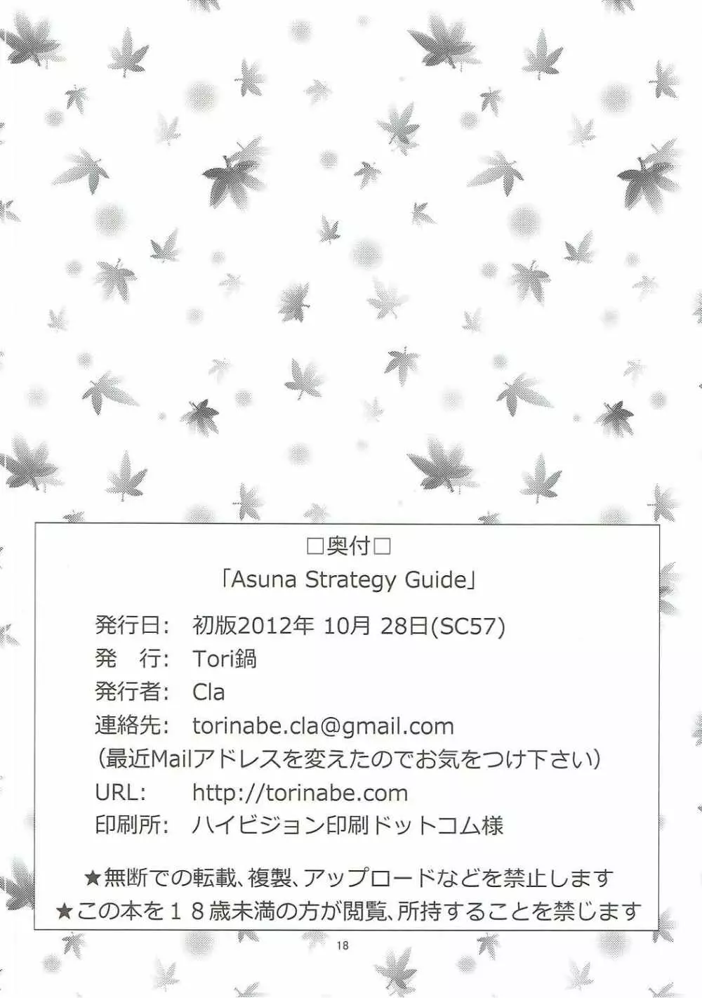 Asuna Strategy Guide 17ページ