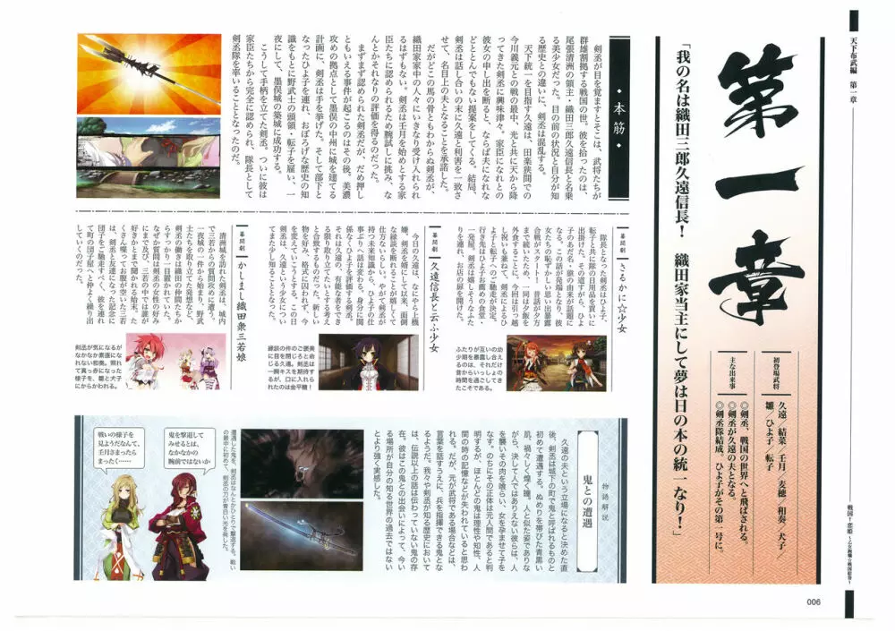 戦国†恋姫 ～乙女絢爛☆戦国絵巻～ ビジュアルファンブック-1 7ページ