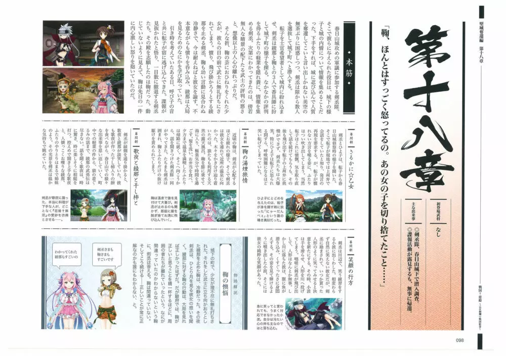 戦国†恋姫 ～乙女絢爛☆戦国絵巻～ ビジュアルファンブック-1 99ページ