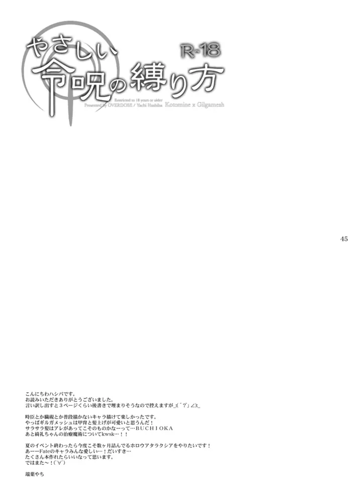 やさしい令呪の縛り方 41ページ