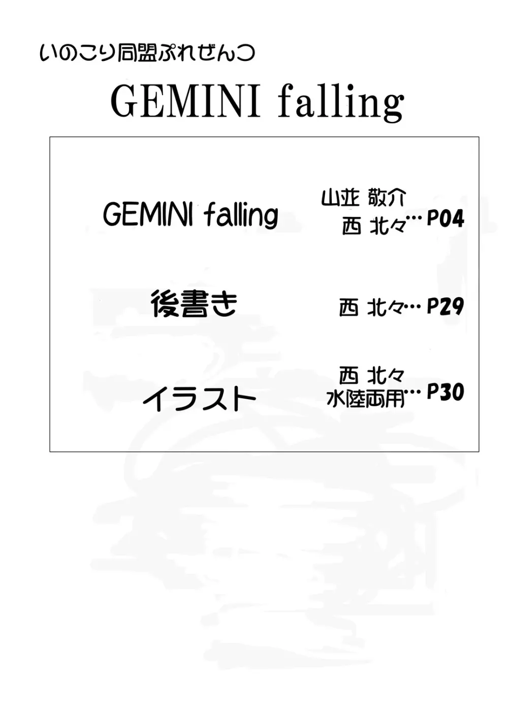 GEMINI falling 3ページ