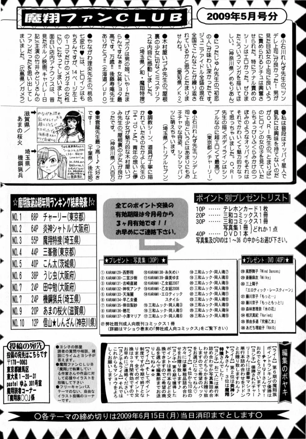 コミック・マショウ 2009年7月号 256ページ