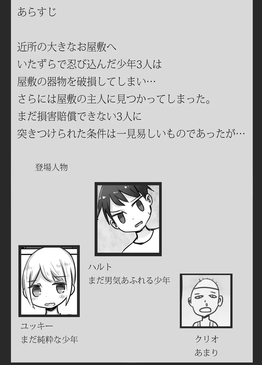 ショタ→女装→女体化 2ページ