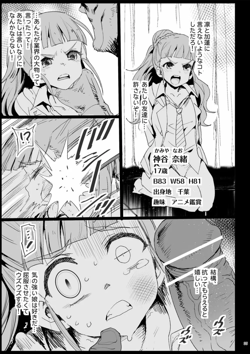 鷺沢文香、堕ちる ～おっさんがアイドルと援交セックス～ 36ページ