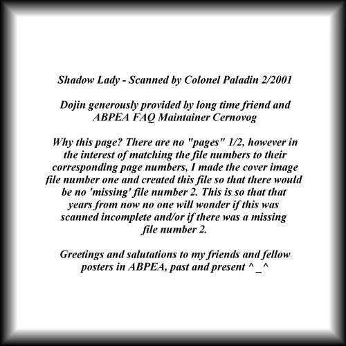 SHADOW LADY 2ページ