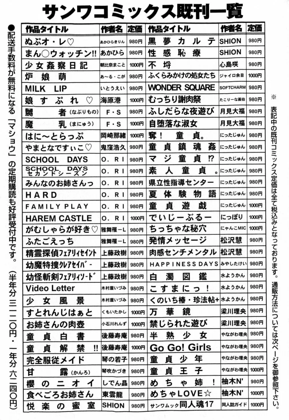 コミック・マショウ 2009年8月号 254ページ