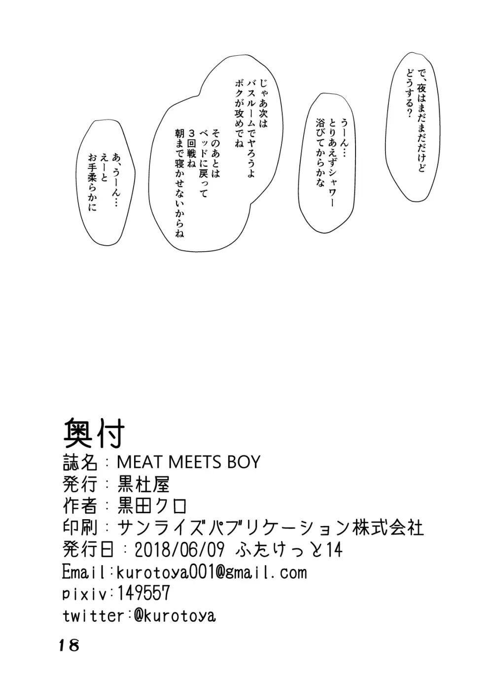 MEAT MEETS BOY 17ページ