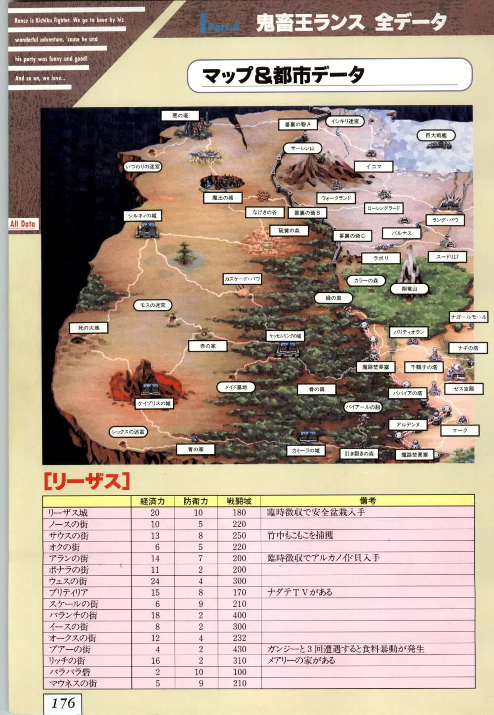 鬼畜王ランス 公式設定資料集 179ページ