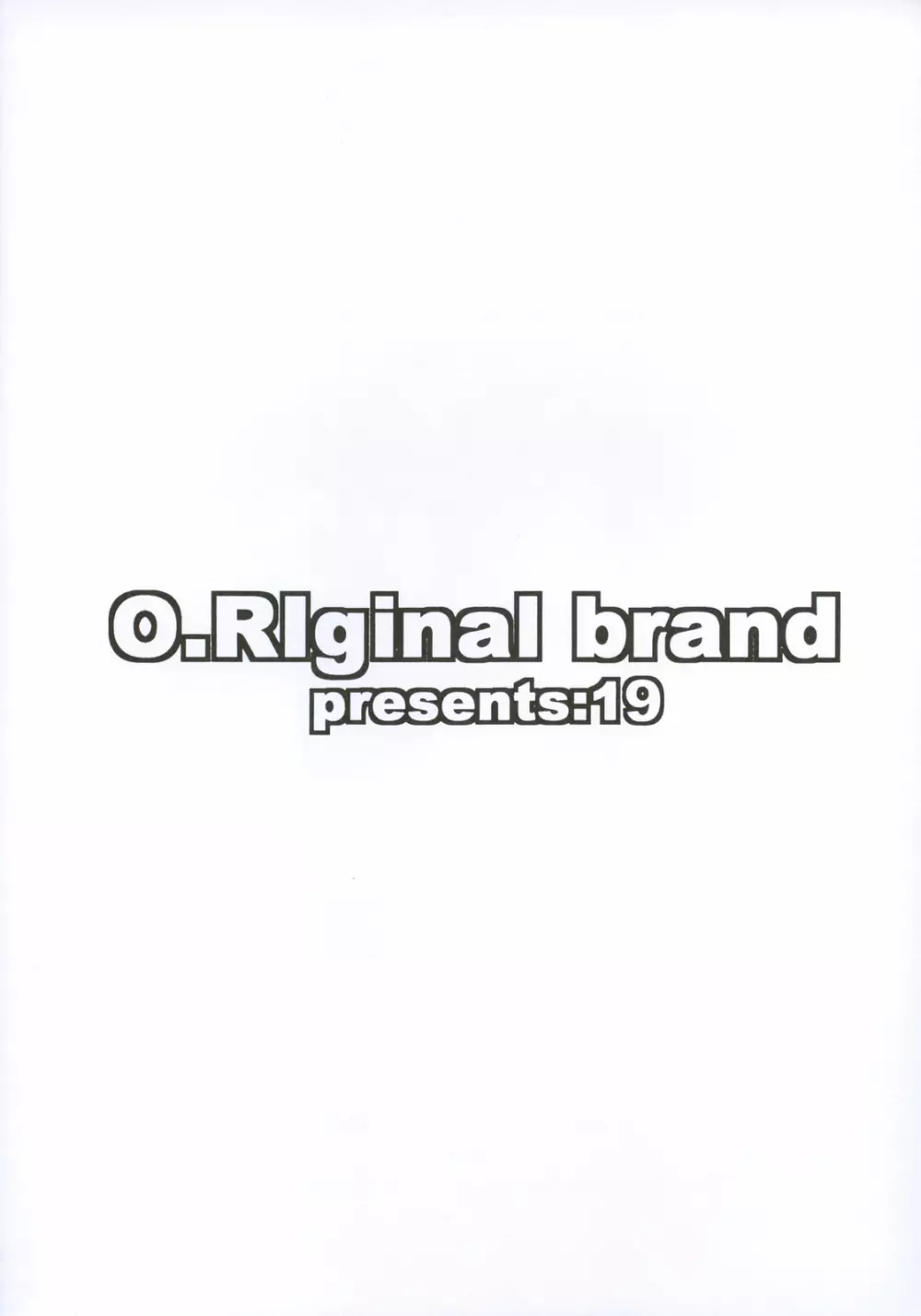 O.Riginal brand 19 LL-1 38ページ