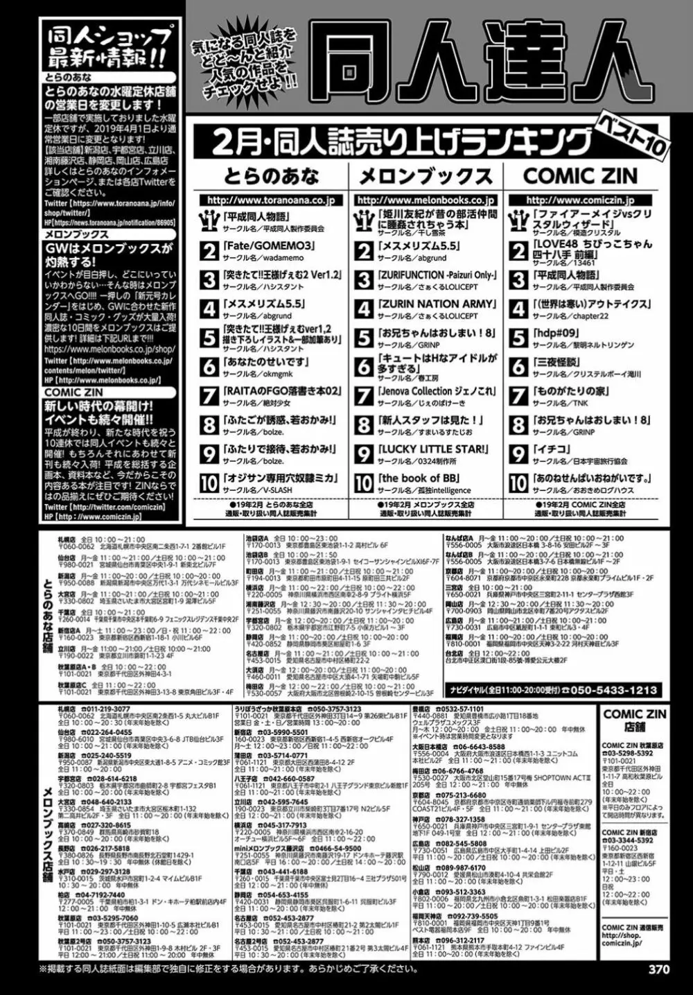 COMIC BAVEL 2019年6月号 370ページ