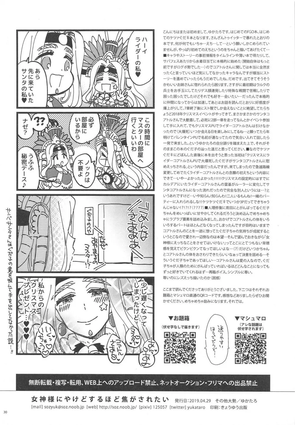 女神様にやけどするほど焦がされたい 29ページ