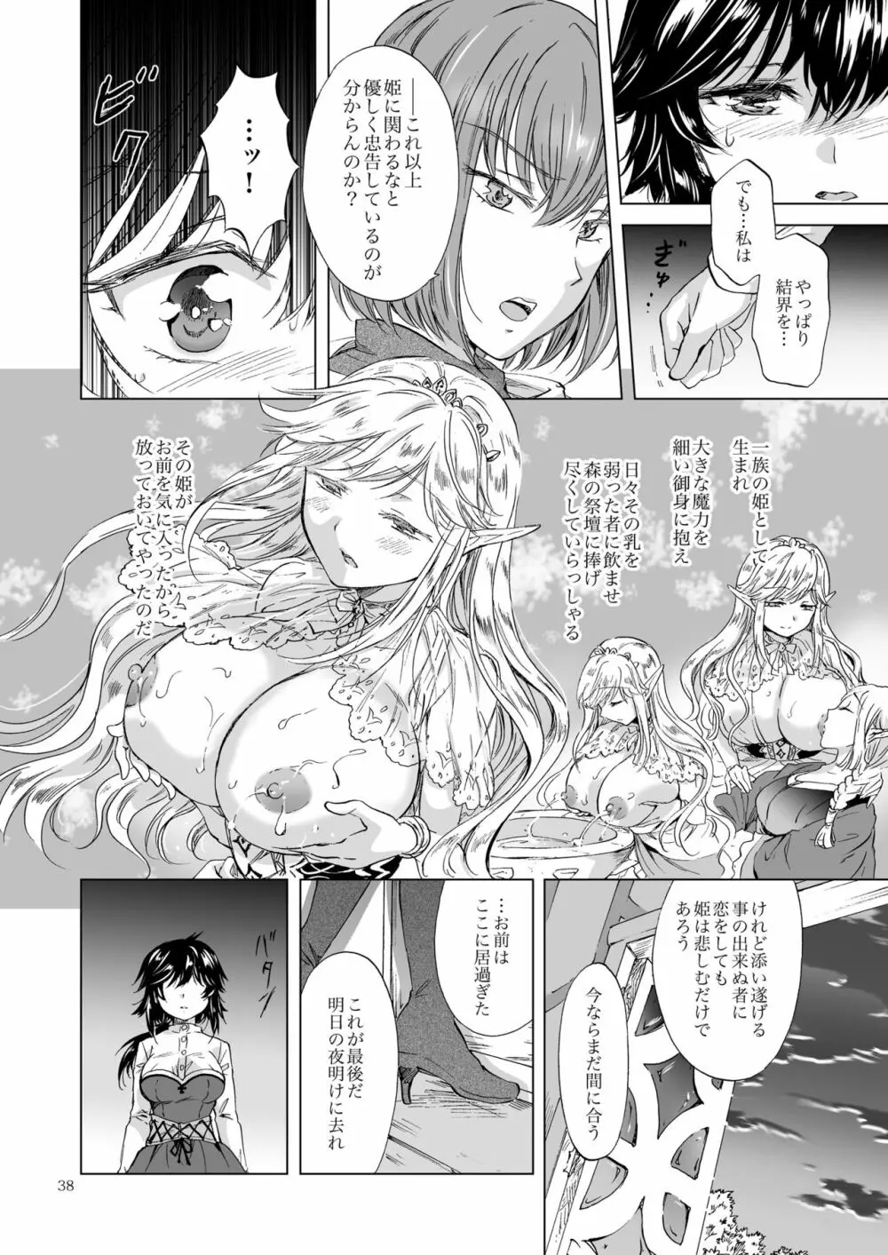 聖なる乳のエルフ姫 38ページ