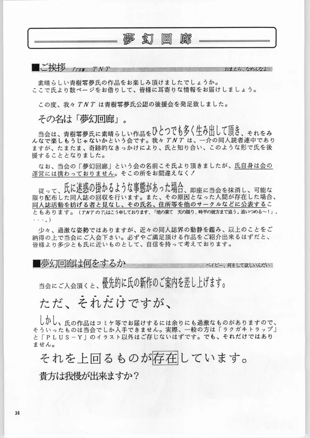 夢幻回廊VOL. 1 序章絵画 機甲天使 36ページ