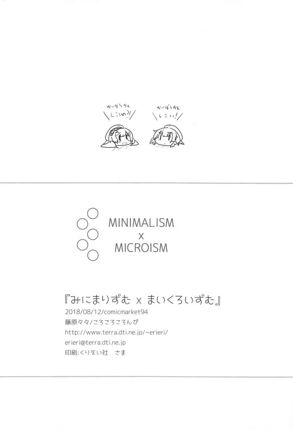 MINIMALISM × MICROISM 21ページ