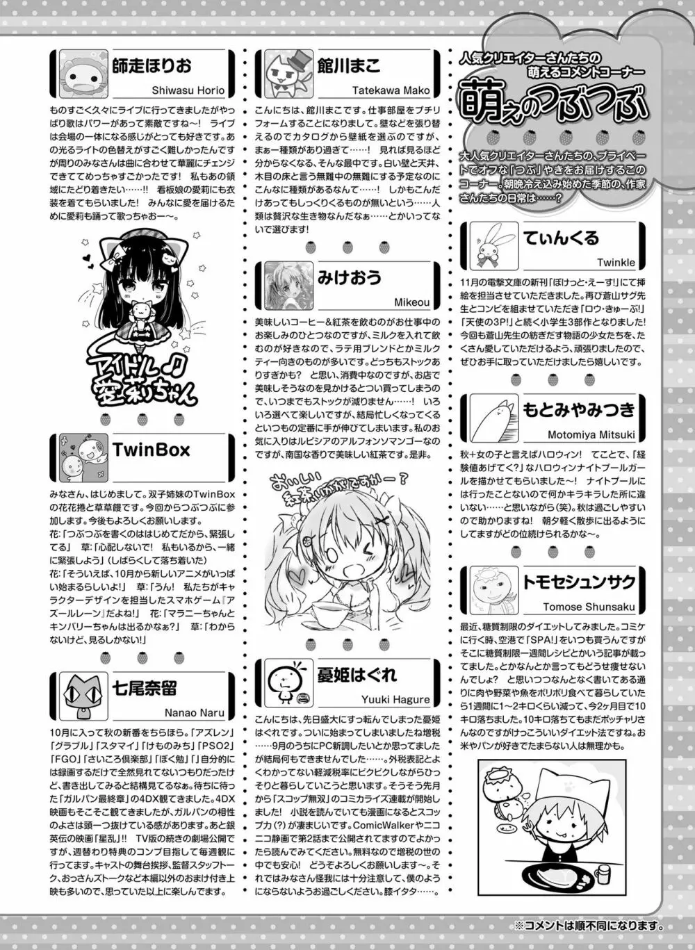 電撃萌王 2019年12月号 148ページ