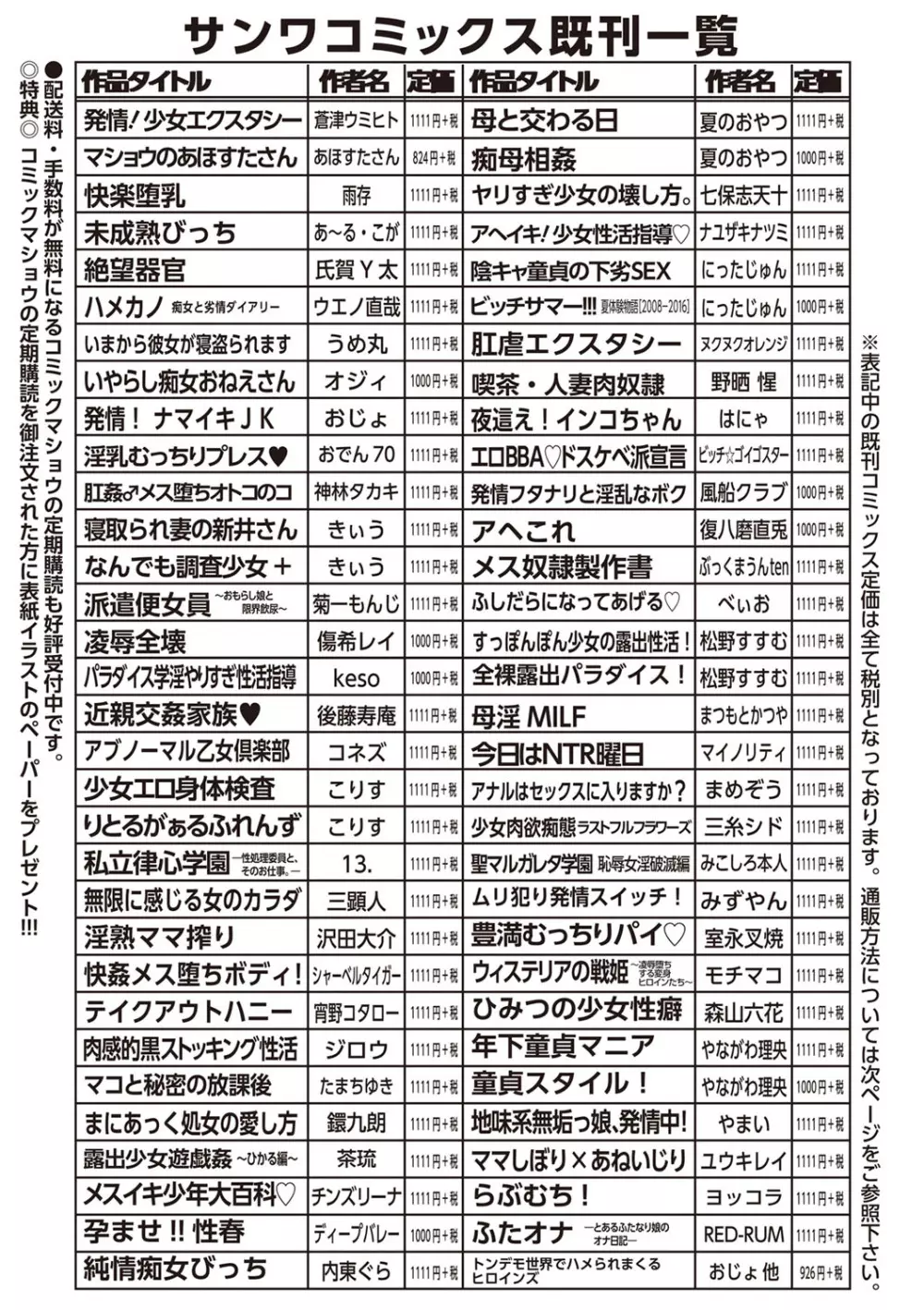 コミック・マショウ 2019年10月号 250ページ