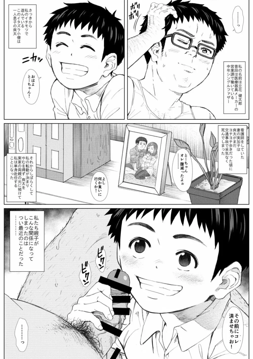 おとーちゃんといっしょ。 -ひとりじゃできないもんっ!!- 6ページ