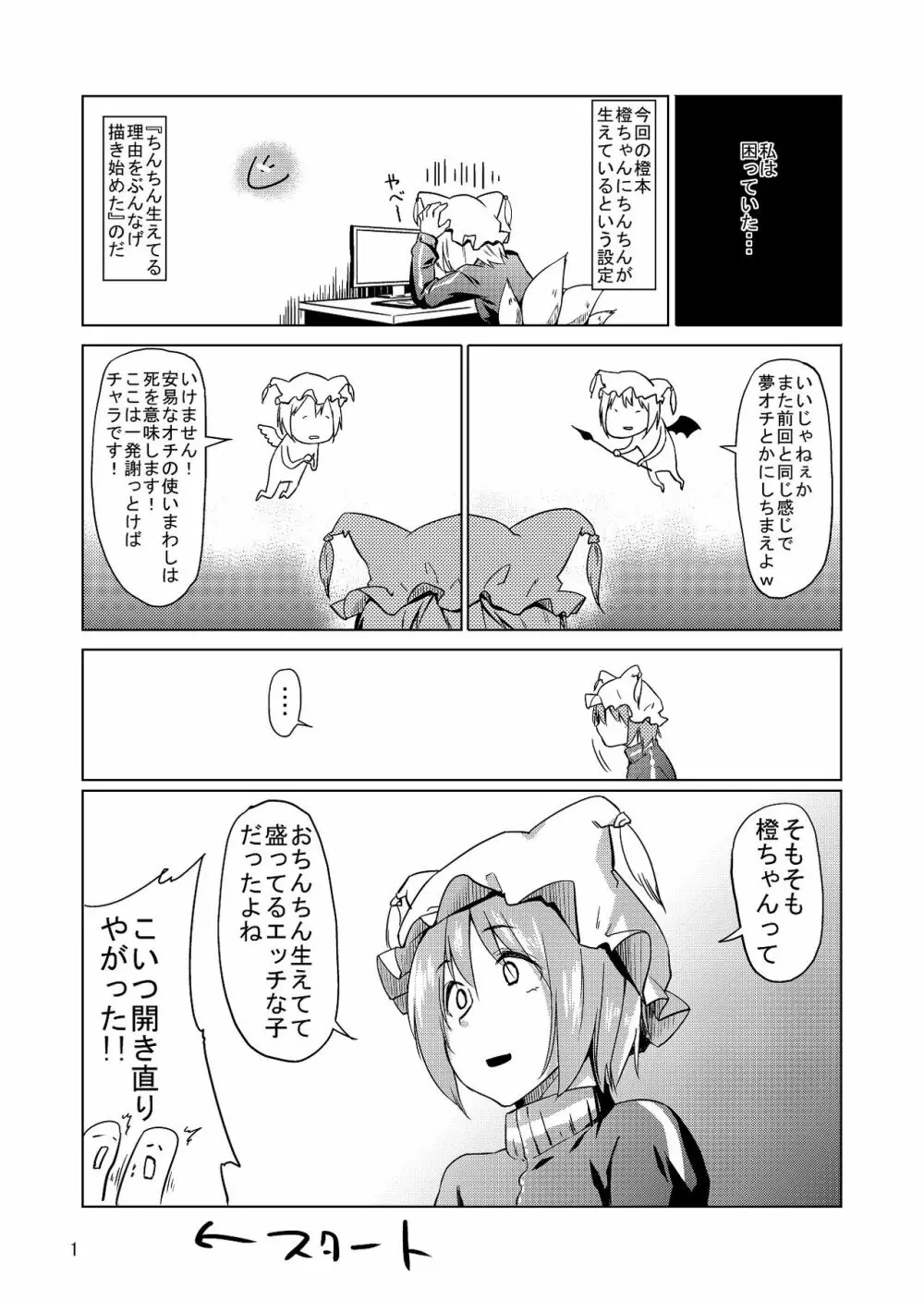 ちんちんちぇんちゃん2 2ページ