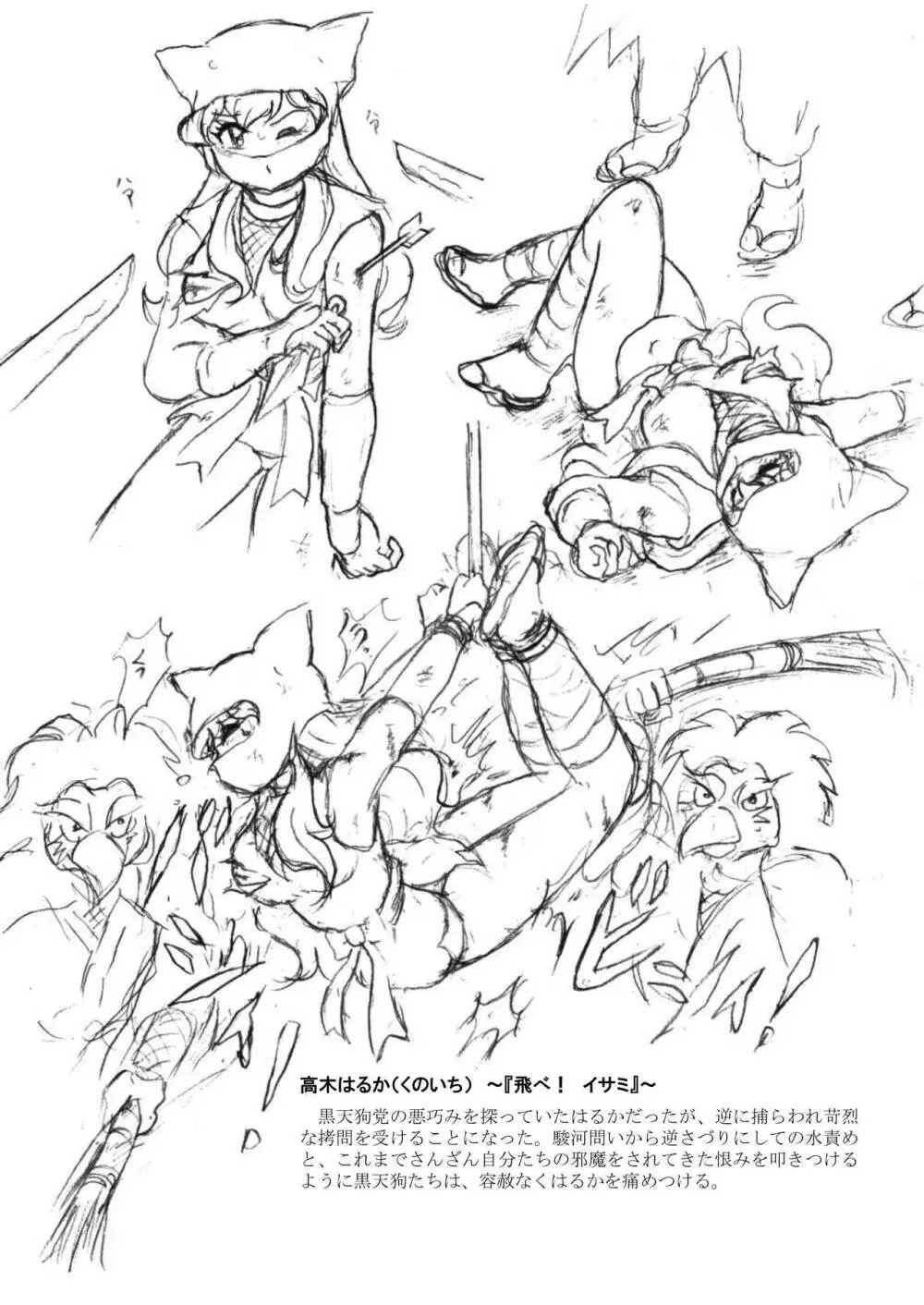 懐かしのアニメヒロイン・リョナ＆凌辱ラフ画集 20ページ