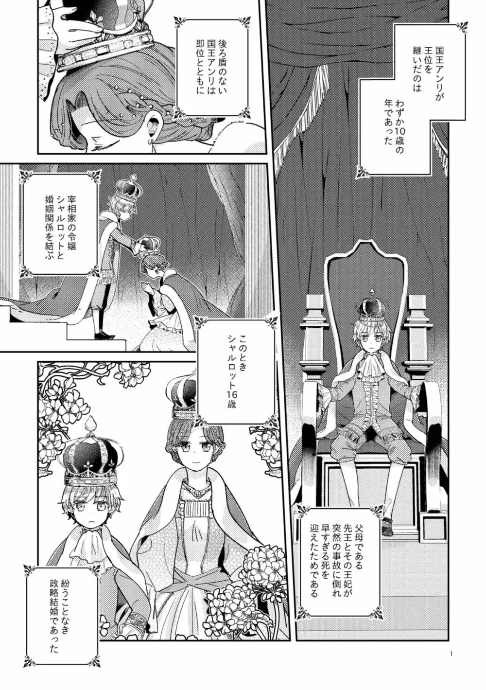 少年王と年上王妃 3ページ