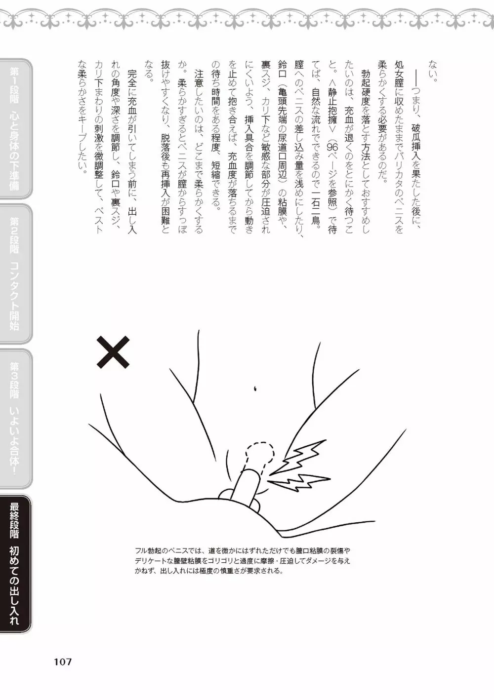 処女喪失・ロストヴァージンSEX完全マニュアル イラスト版……初エッチ 109ページ