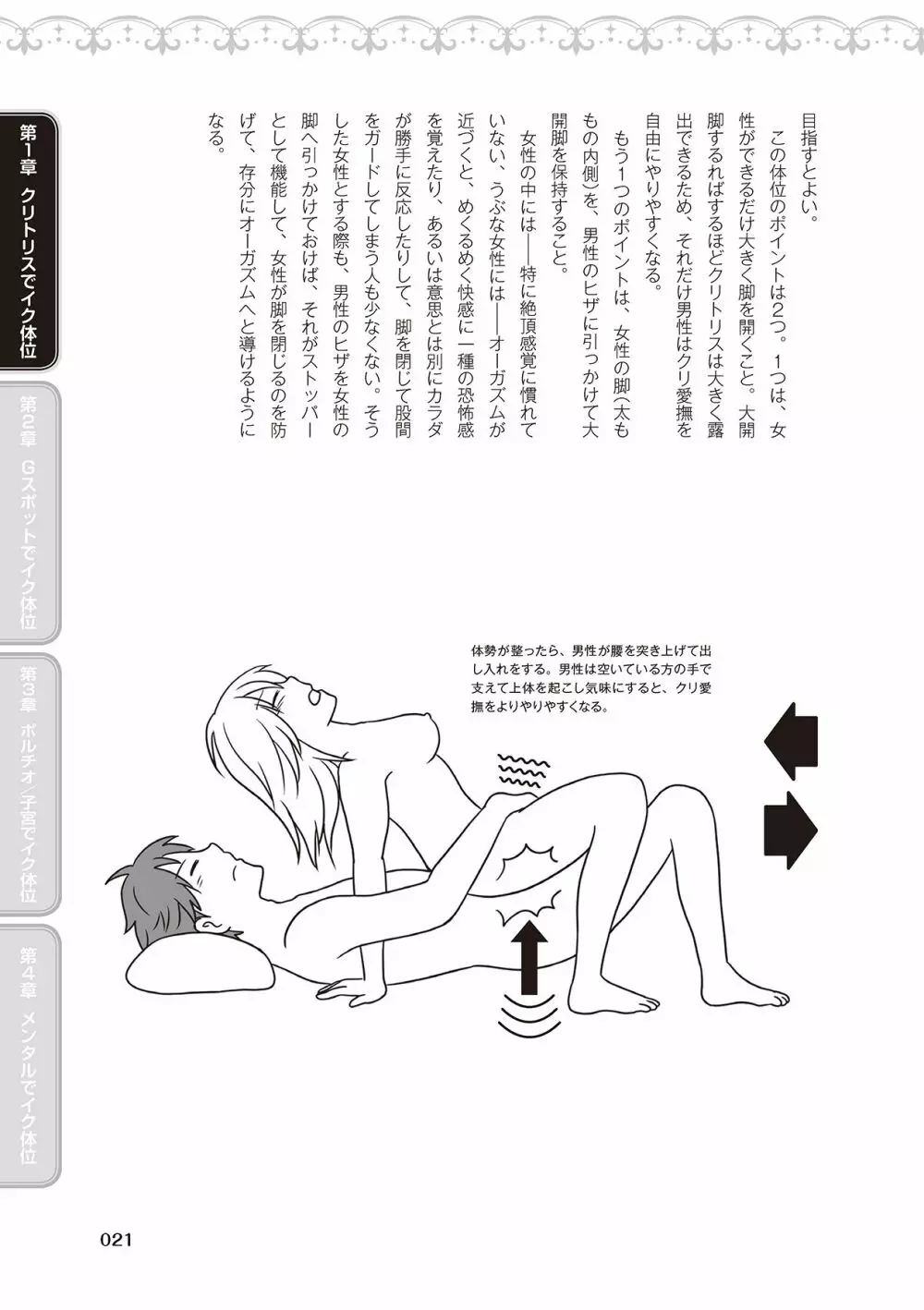 女性が必ずイク体位・オーガズム48手 完全マニュアル イラスト版 ……せくポジ48！ 23ページ