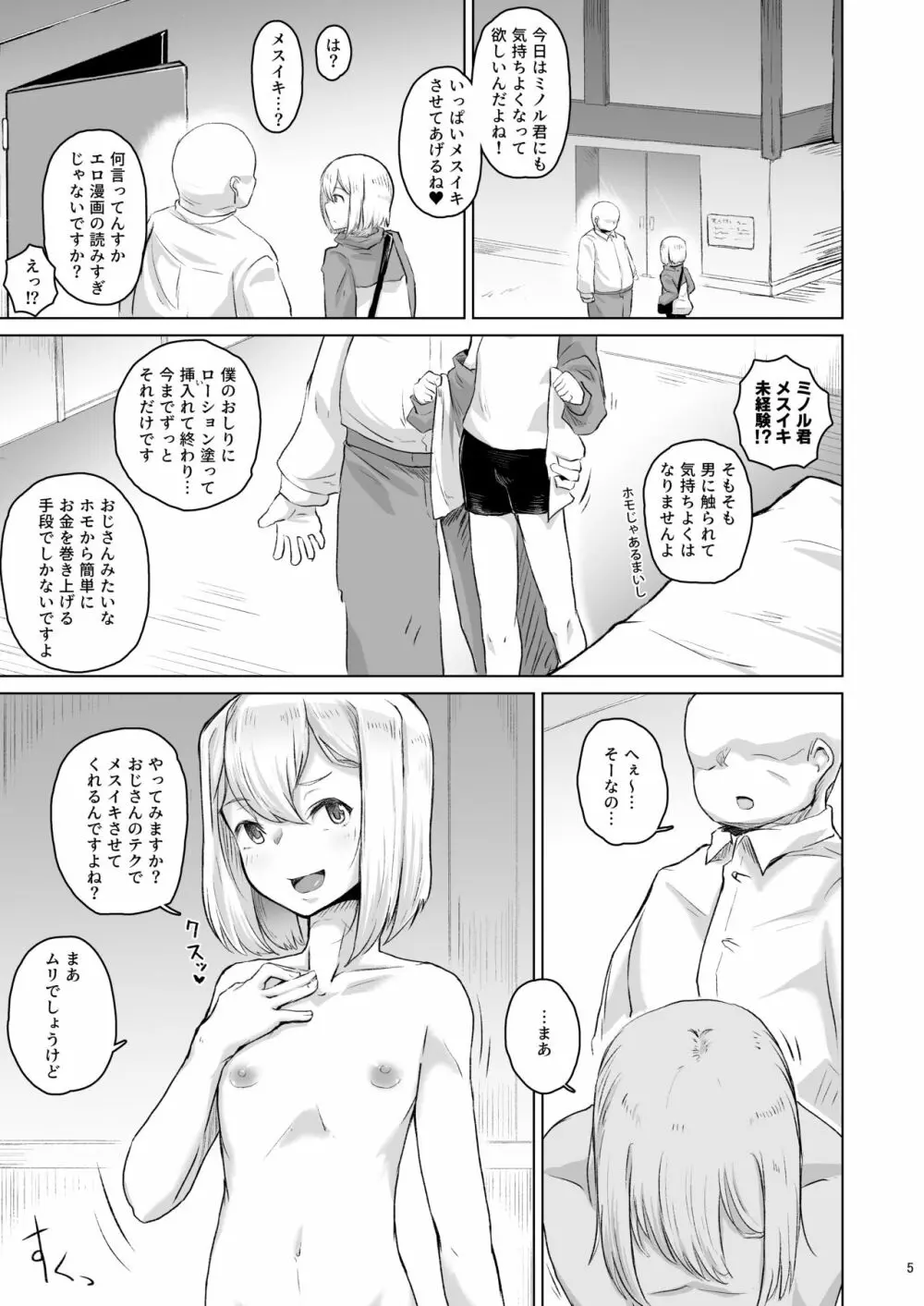 パパ活をナメきった男の娘 メス堕ち→無料ケツマンコ 4ページ