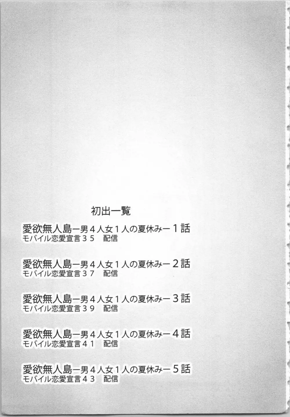 愛欲無人島 ~男4人女1人の夏休み~ 161ページ