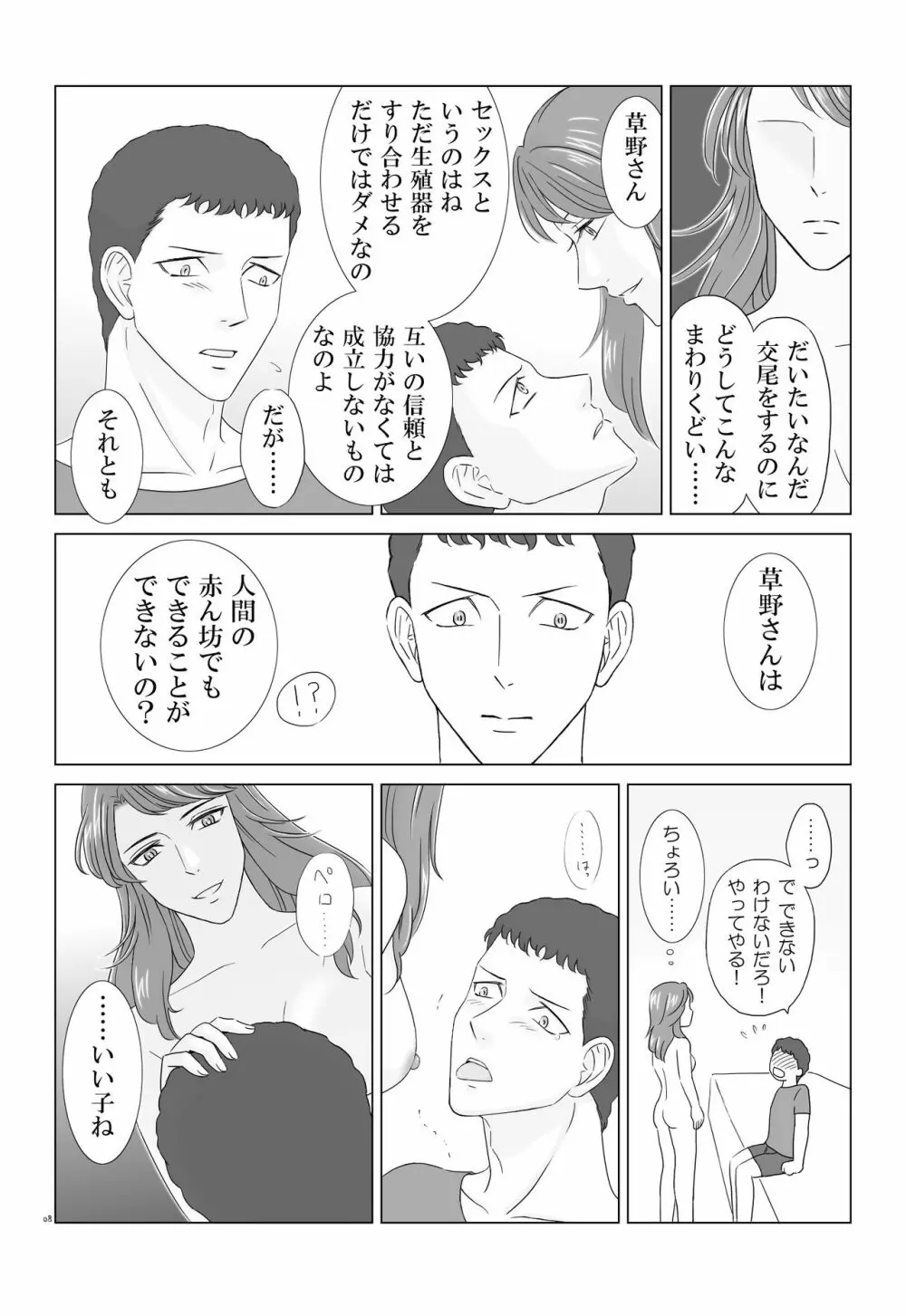 田村さんが草野さんを性的に食う話 8ページ