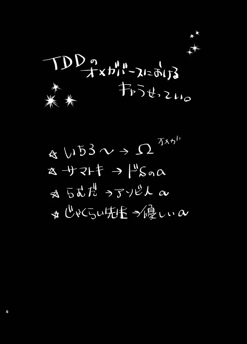 TDD一郎総受け、左馬一 3ページ