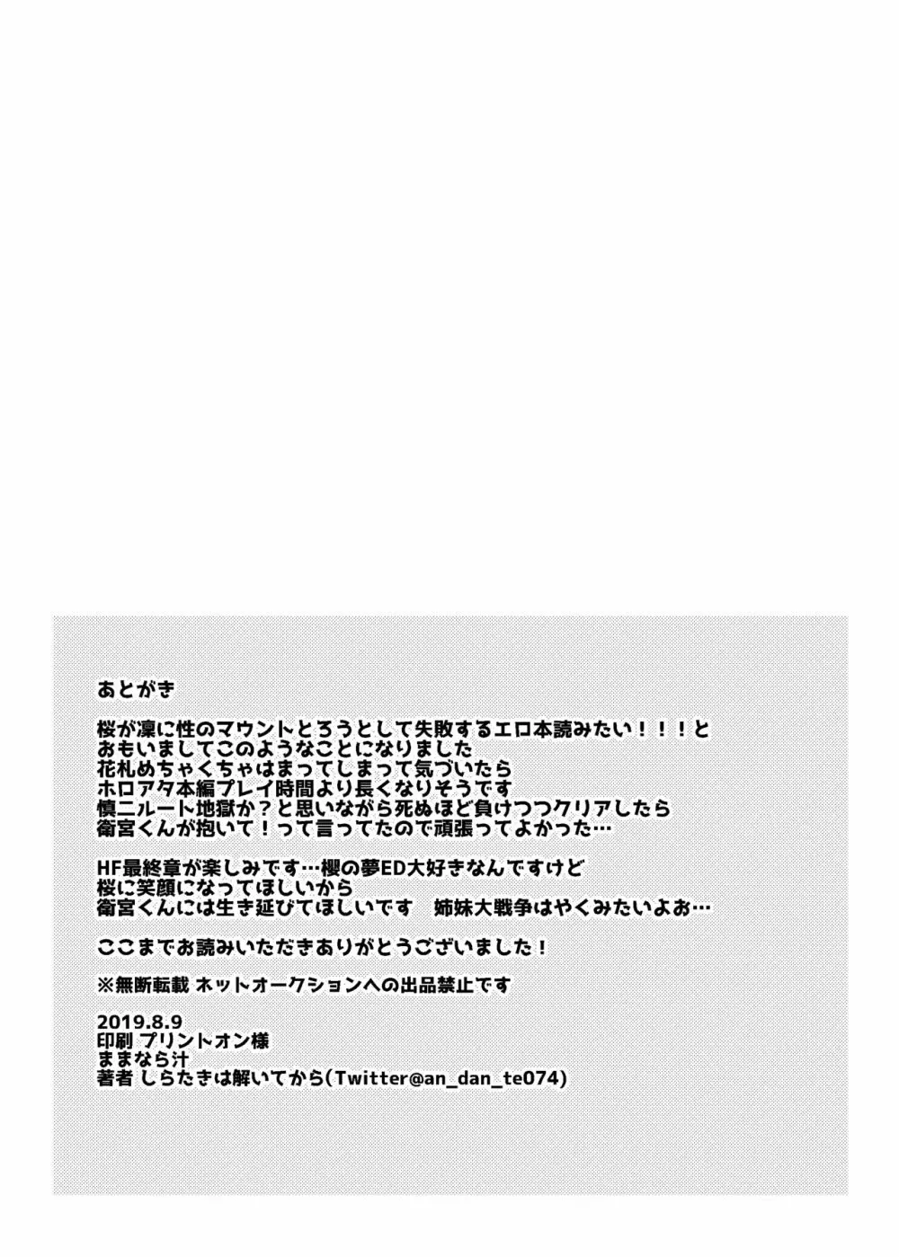 遠坂姉妹のアツい夏 18ページ
