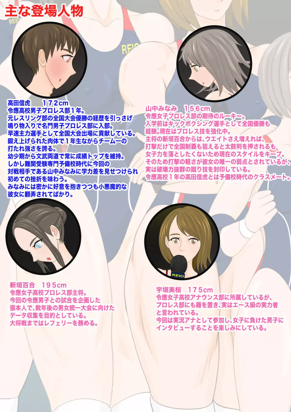 逆リョナ高校プロレス部1〜あざとかわいい女子vs純情男子〜 2ページ