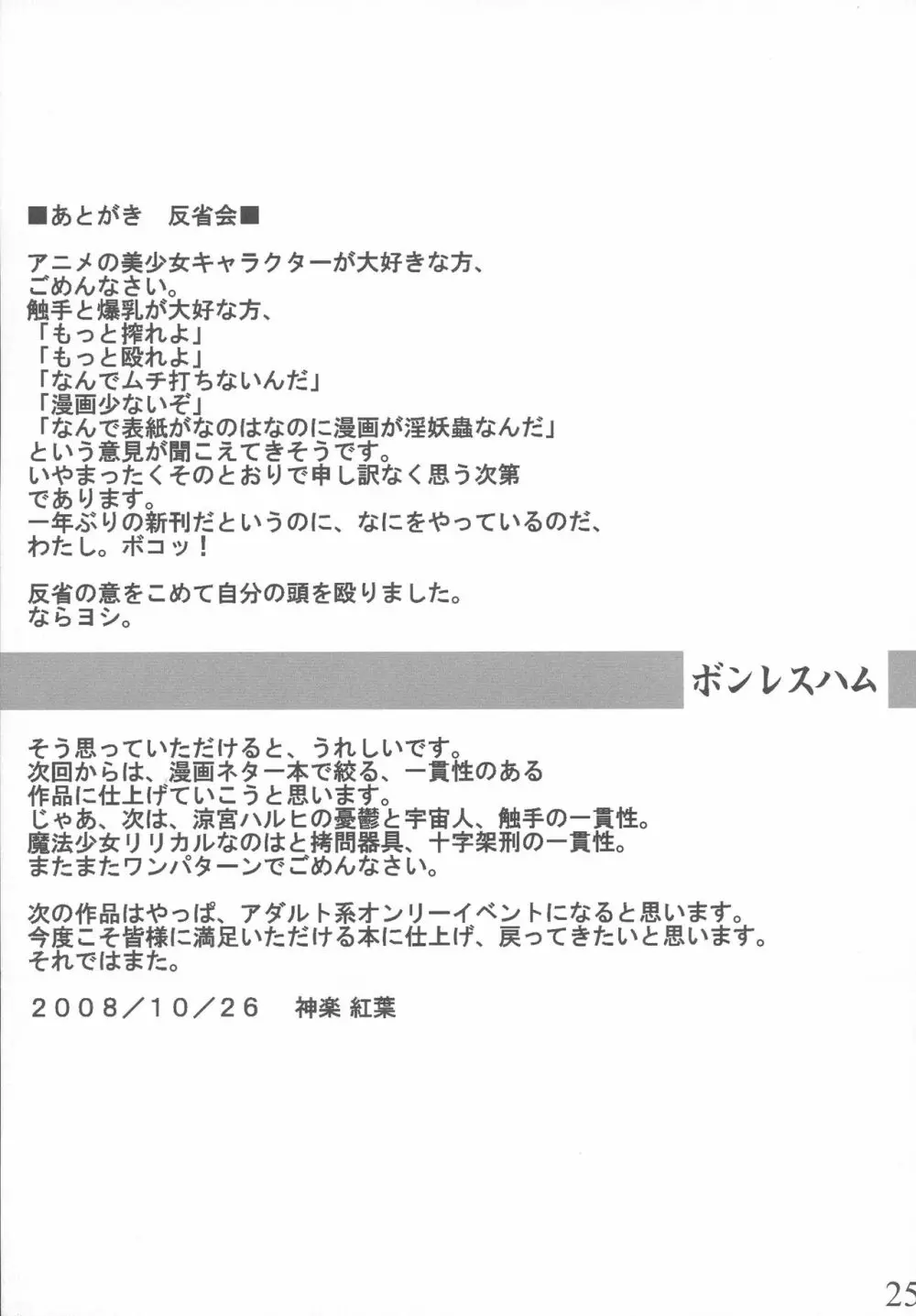 魔法少女ボンレスなのは 25ページ