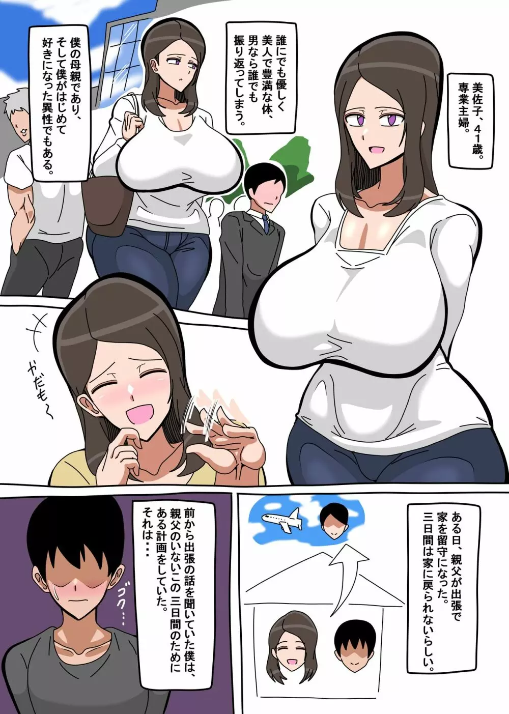 お母さん公認母子セックス 2ページ