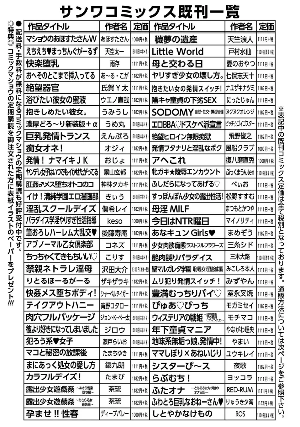 コミック・マショウ 2021年9月号 246ページ