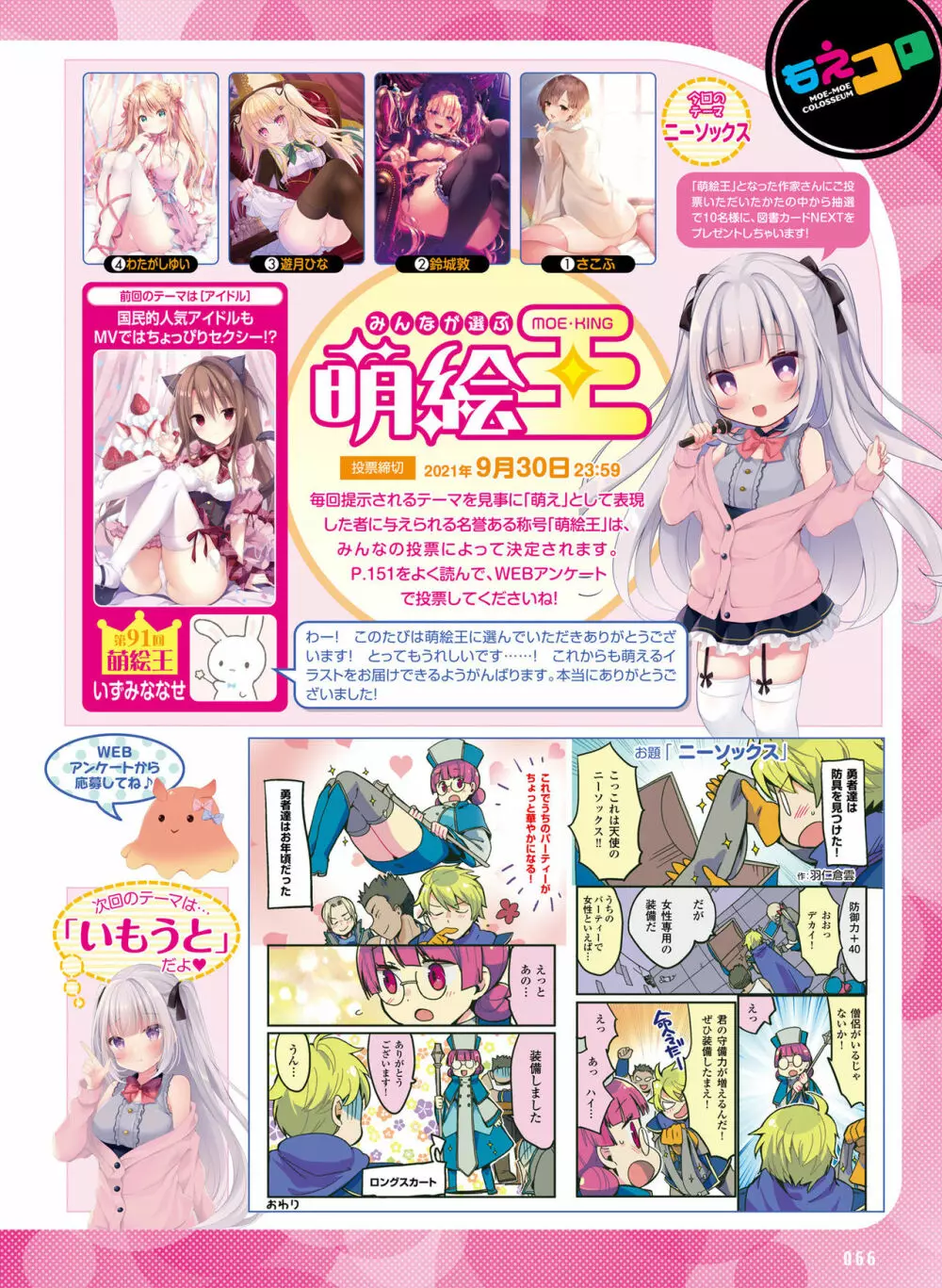 電撃萌王 2021年10月号 64ページ