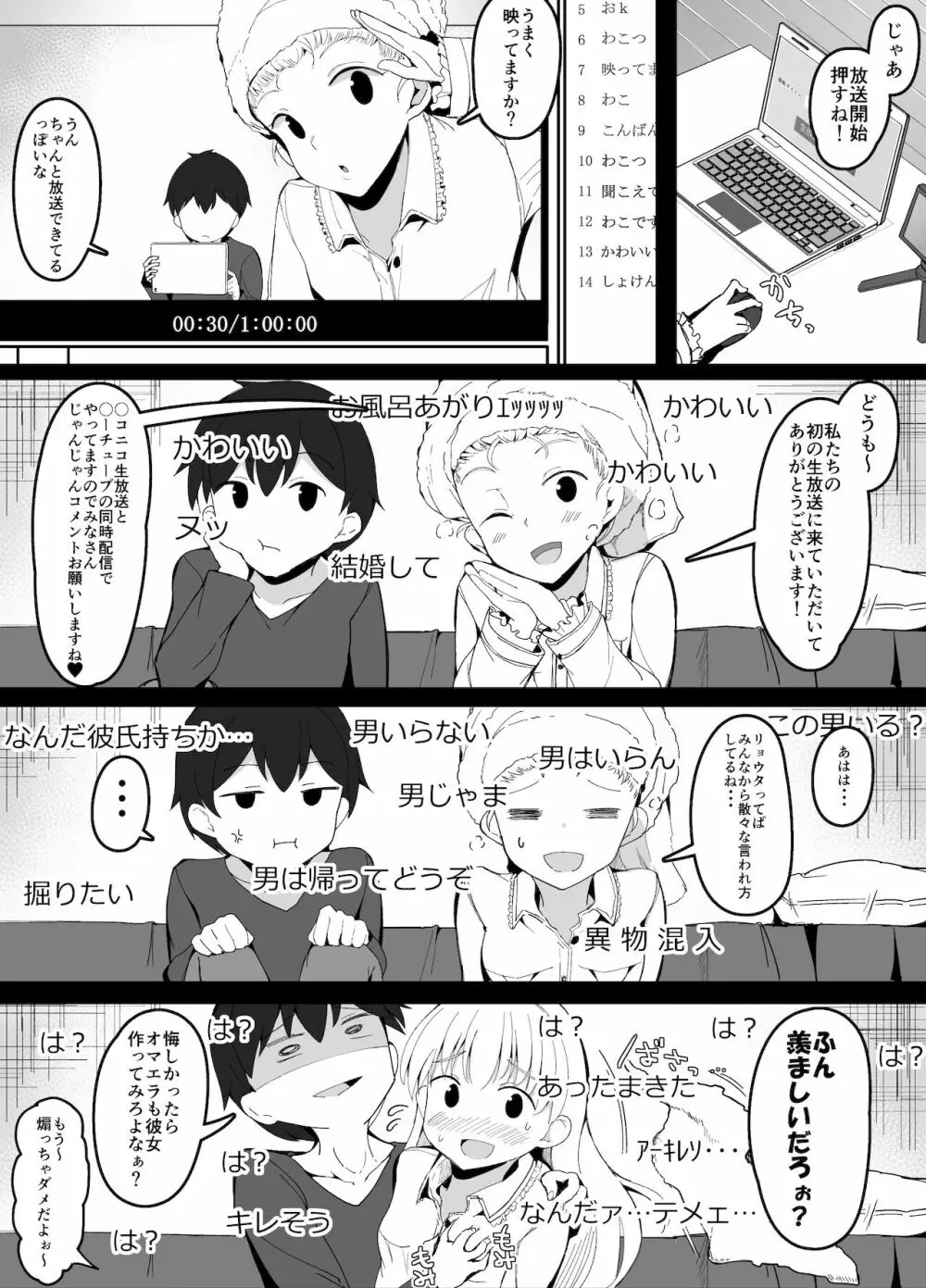 幼馴染と初生放送やったら盛大にやらかした話 1ページ