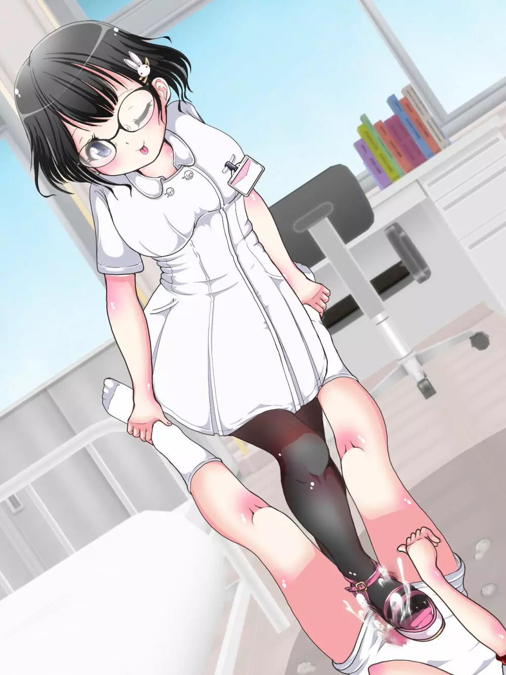 [Oneashi] One-Shota Footjob Lessons: Foot-Stroked by Nurses 260ページ