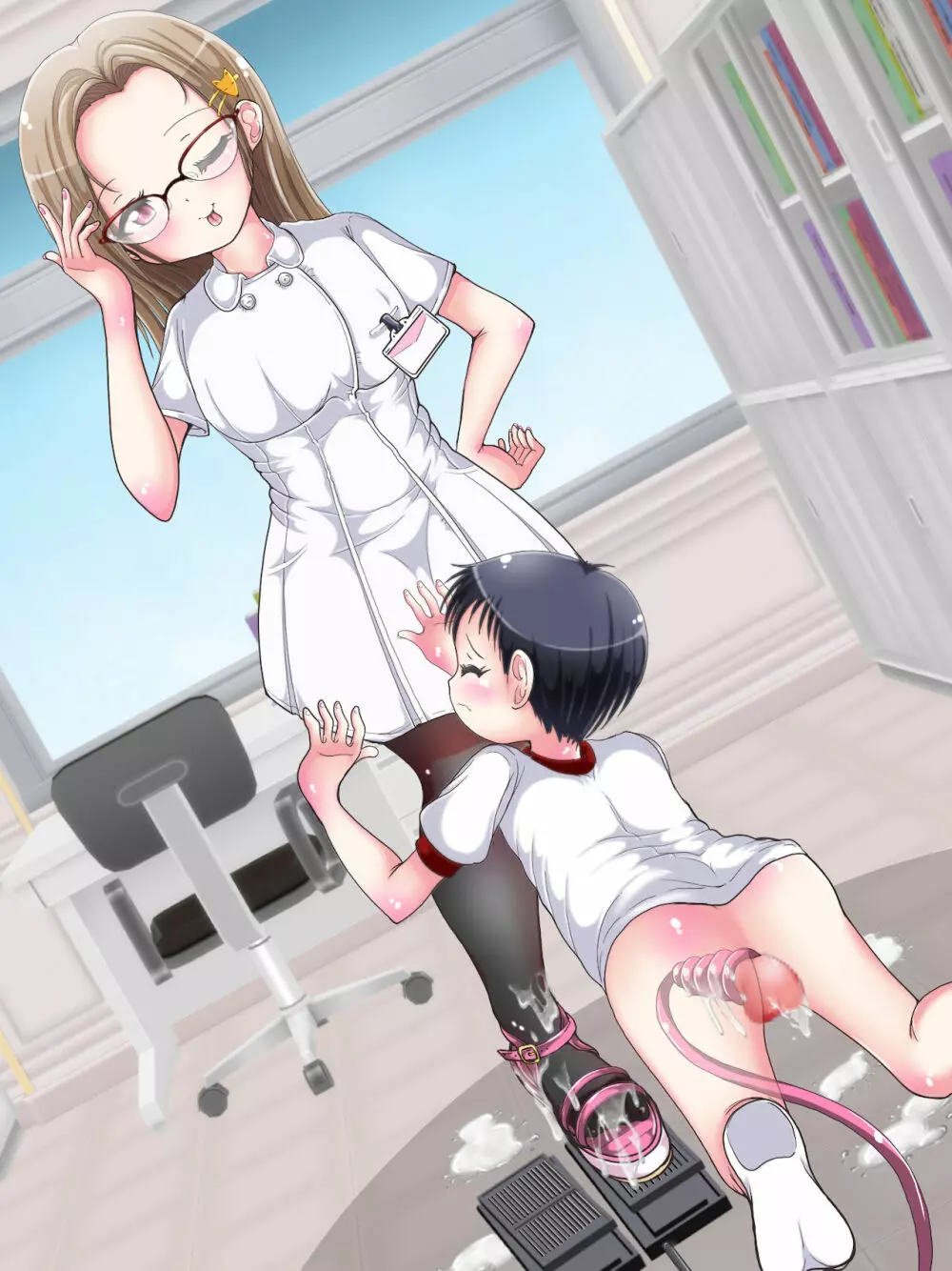 [Oneashi] One-Shota Footjob Lessons: Foot-Stroked by Nurses 297ページ