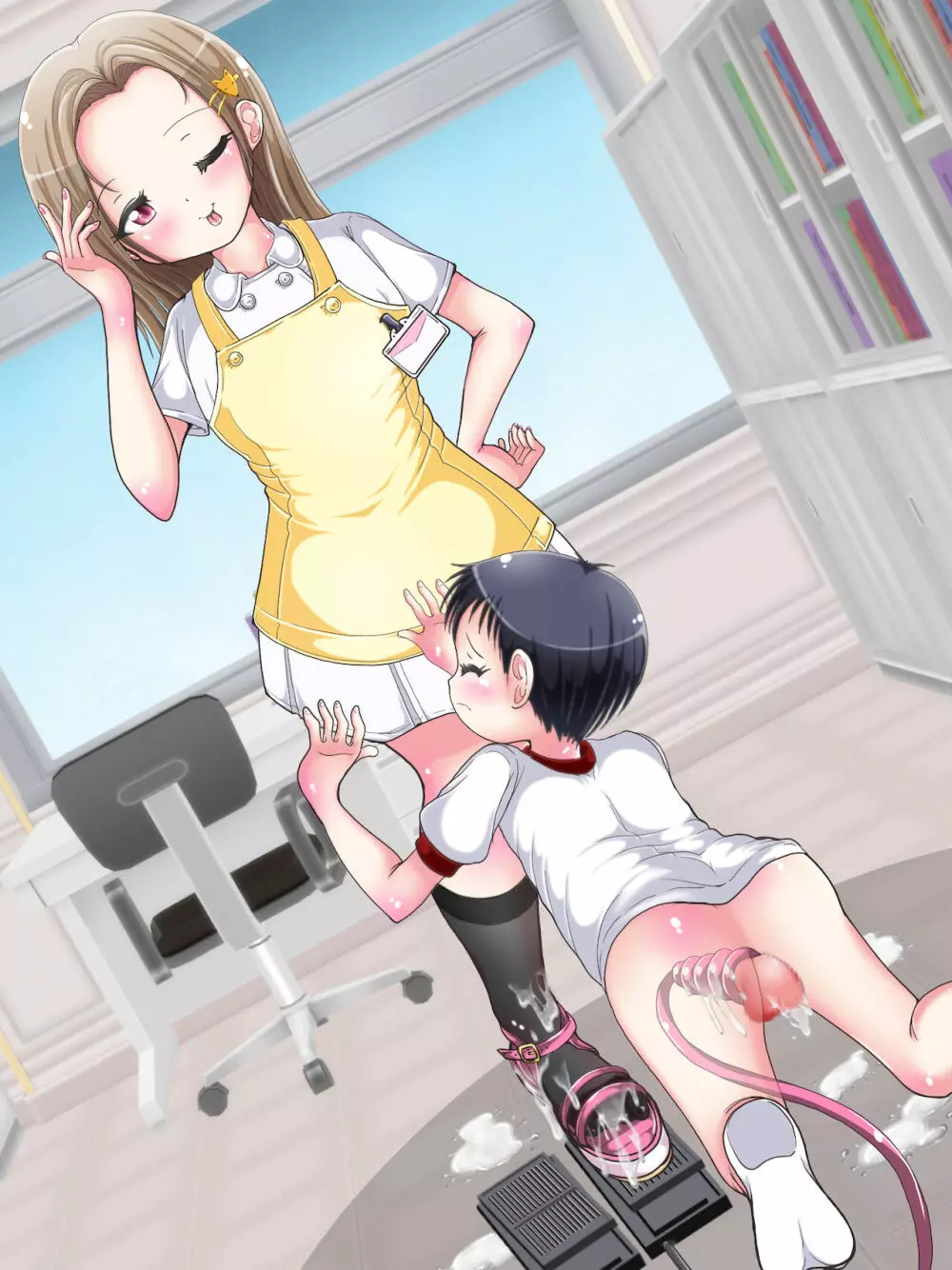 [Oneashi] One-Shota Footjob Lessons: Foot-Stroked by Nurses 397ページ