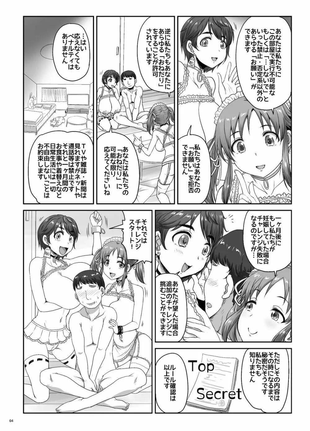 雫と愛梨の1ヶ月同棲チャレンジ!! 4ページ