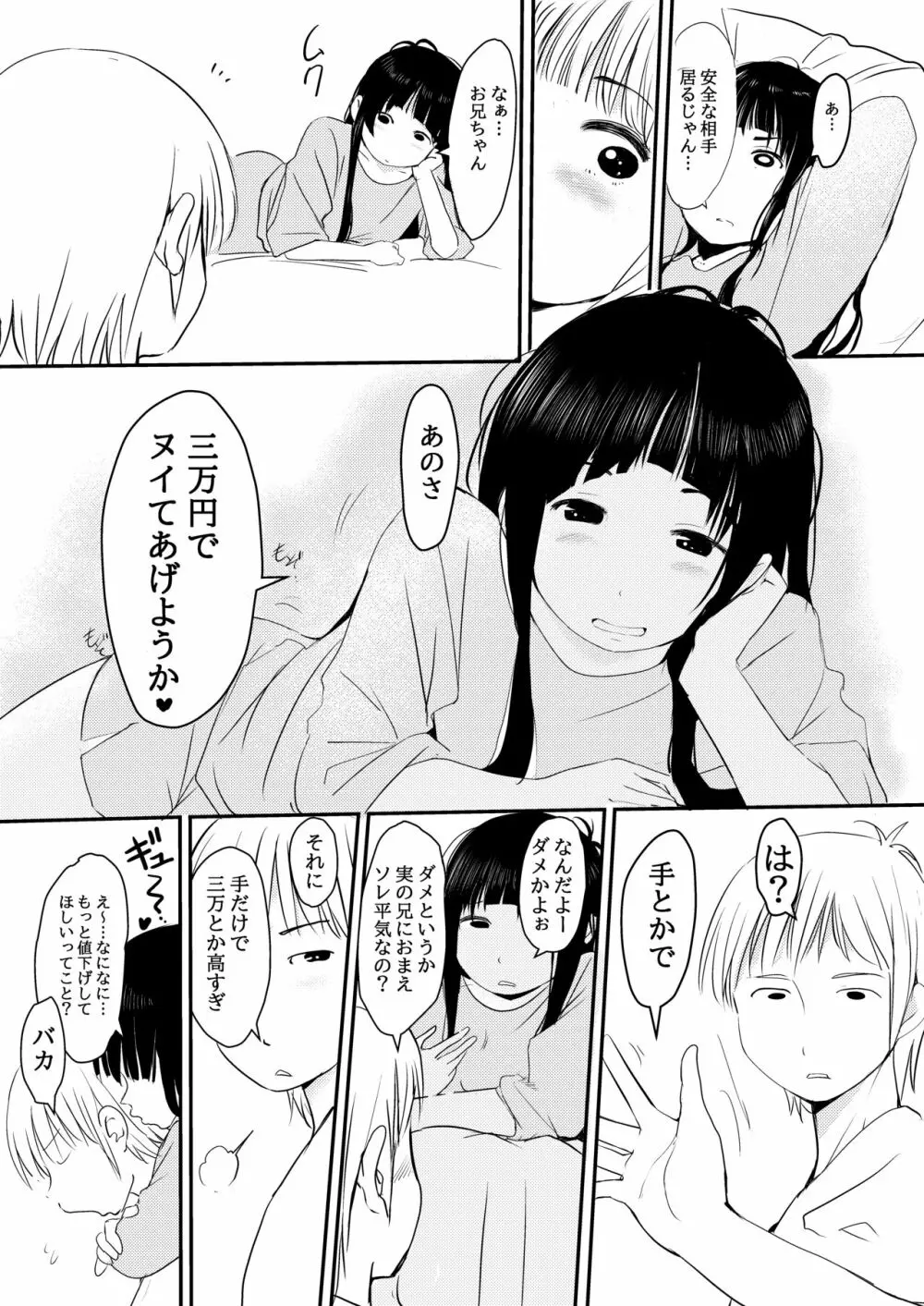 3万円でやらせてくれる妹ちゃんのお話 4ページ