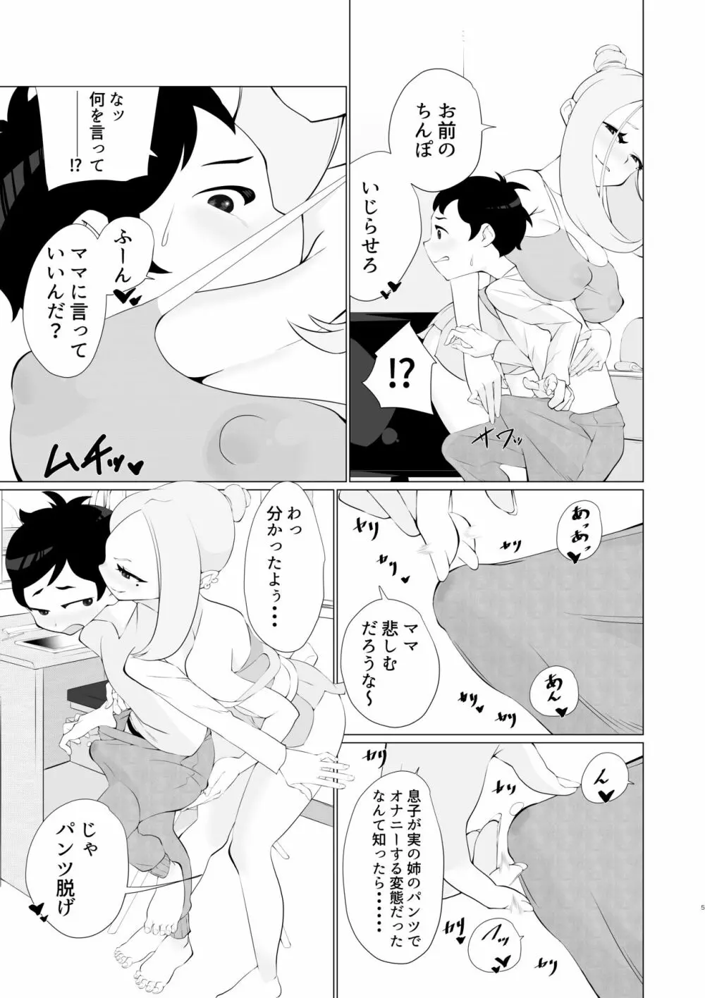 発情姉貴があまりにもエロすぎる!! 4ページ