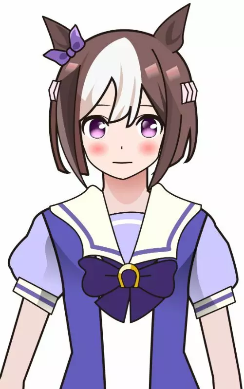 ウマ娘のコスプレした女の子のイラスト