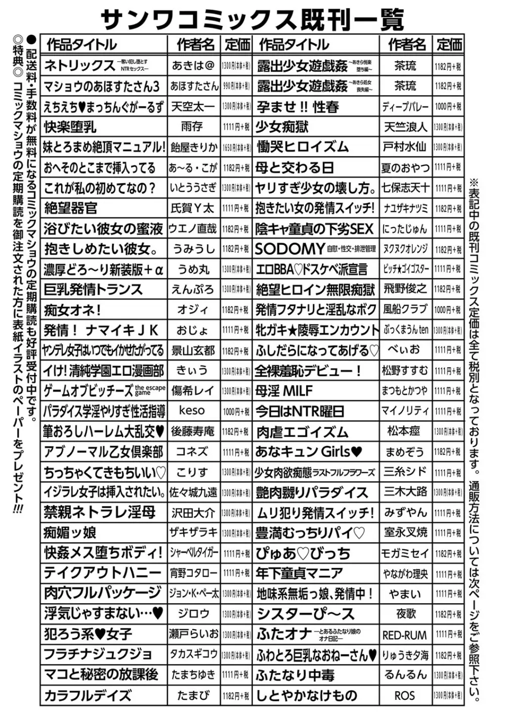 コミックマショウ 2022年7月号 218ページ